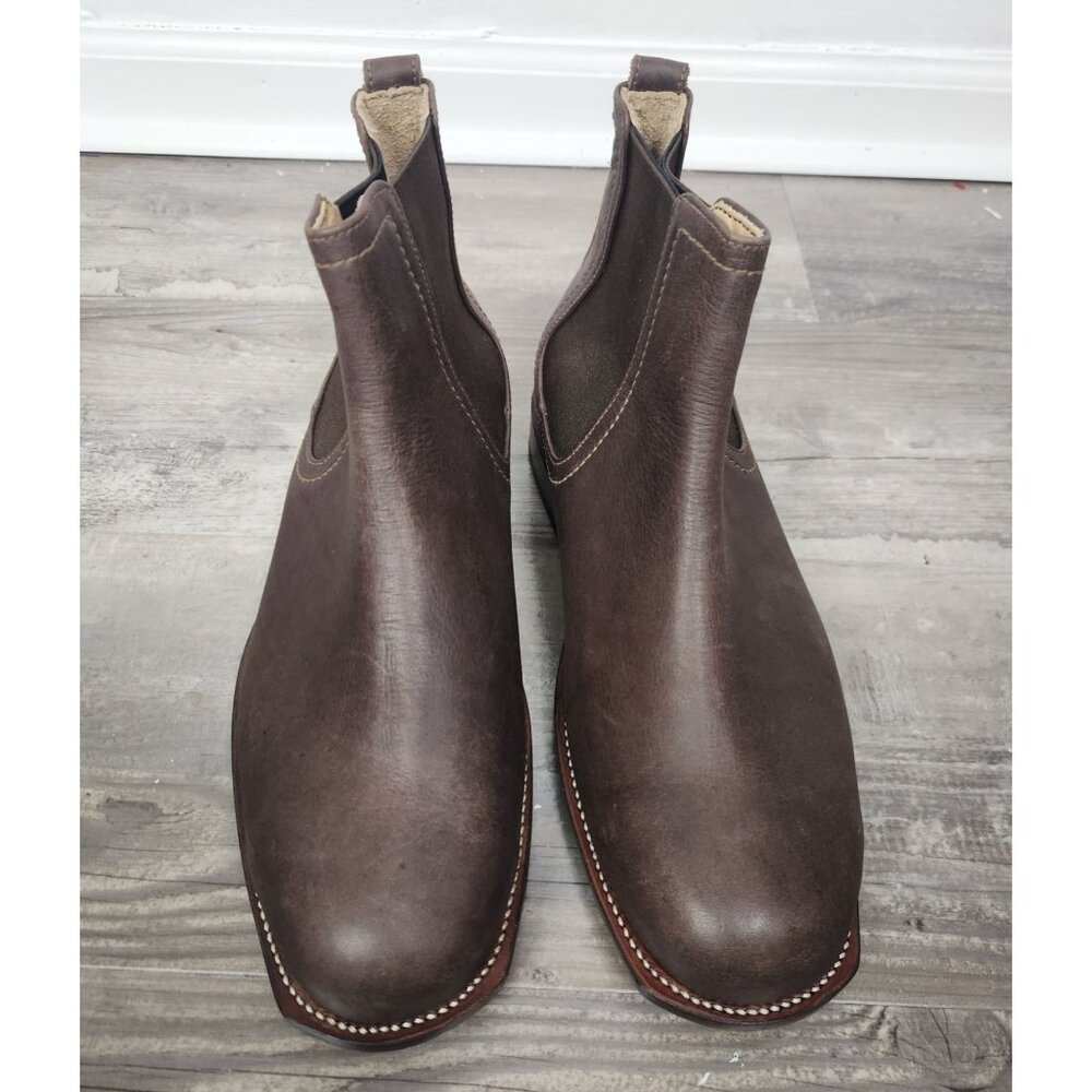 Adelante Made To Order Men's Sz. 9 EEE(Very Wide)  The Mendoza Boots In Mahogany - Picture 2 of 9